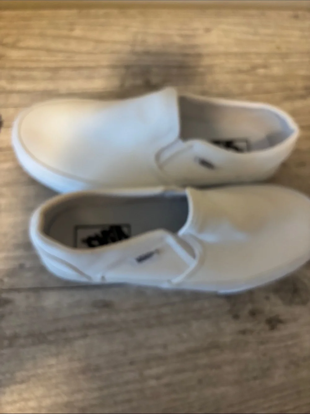 Vans Kids White Classic Slip-On Sneakers